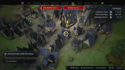 Spintwitches Sporting Needs Map View