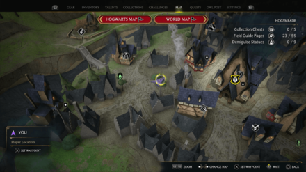 Hogsmeade Community Garden Map View