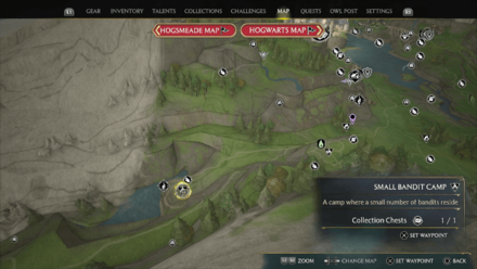 Hogwarts Legacy - Feldcroft Region Bandit Camp 2 Map Location
