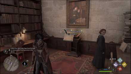Hogwarts Legacy - Library Field Guide page