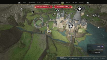 Hogwarts Owls Map View