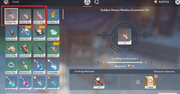 Genshin - How to Use Golden House Maiden