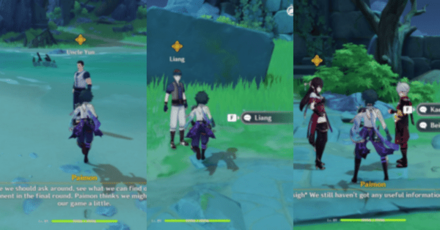 Genshin - The Crux Clash - Ask Uncle Yun, Liang, Kazuha, and Beidou for Intel