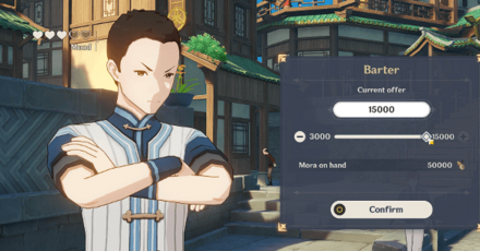 Genshin - Downtown Walkthrough - Negotiate with Toe