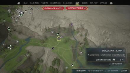 Hogwarts Legacy - Poidsear Coast Region Bandit Camp 6 Map Location