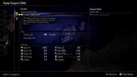 Osvald Support Skill