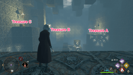 Hogwarts Legacy Depulso Puzzle Room 1 Treasures