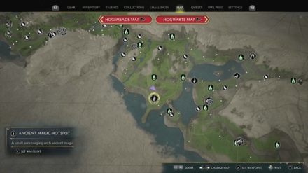 Ancient Magic Hotspot - Poidsear Coast 2 Map View