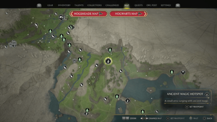 Ancient Magic Hotspot - Poidsear Coast 1 Map View