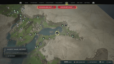 Ancient Magic Hotspot - Marunweem Lake 2 Map View