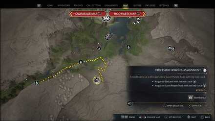 Hogwarts Legacy - Diricawl Den location