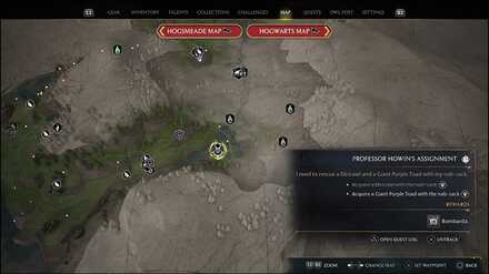 Hogwarts Legacy - Giant Purple Toad location
