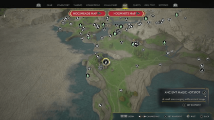 Ancient Magic Hotspot - Manor Cape 1 Map View