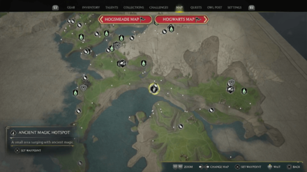 Ancient Magic Hotspot - Cragcroftshire 1 Map View