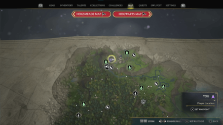 Butterfly Chest 2 Starting Location Map View<br>(Starting Location)