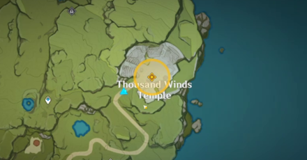 Genshin Impact Fallen Tears, Hidden Tears, and Stolen Tears Quest Guide Walkthrough - Fallen Tears - Go to the Thousand Winds Temple
