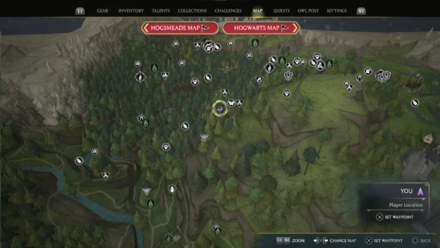 Butterfly Chest 3 Starting Location Map View<br>(Starting Location)