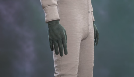 Green Gingham Gloves