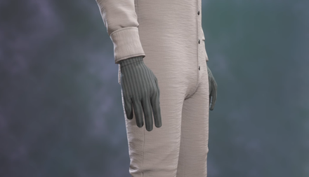 Green Striped Gloves