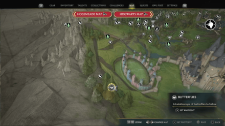 Butterfly Chest 4 Starting Location Map View<br>(Starting Location)