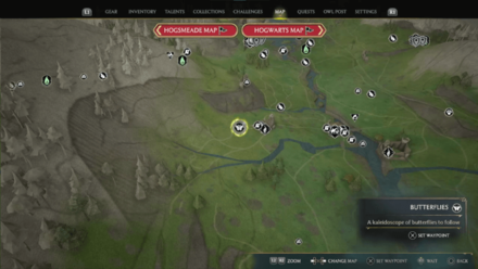 Butterfly Chest 7 Starting Location Map View