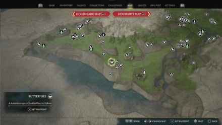 Butterfly Chest 8 Starting Location Map View