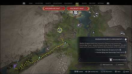 Hogwarts Legacy - Spires location