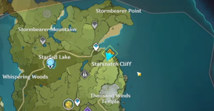 Genshin Impact Reunion With the Dragon Quest Guide Walkthrough - Go to Starsnatch Cliff