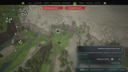 Phoenix Mountain Cave Map View