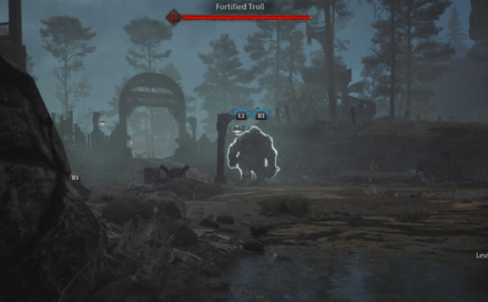 Fortified Troll World View-Hogwarts Legacy