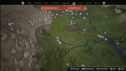 Hogwarts Legacy - The Grim Map Location