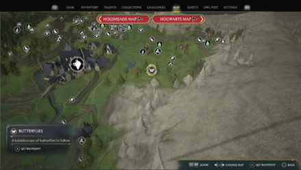 Butterfly Chest 10 Starting Location Map View