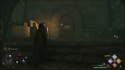 Hogwarts Legacy - locked door in cavern