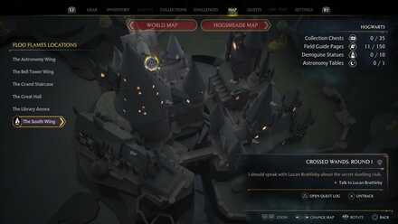 Hogwarts Legacy Crossed Wands Round 1 Location