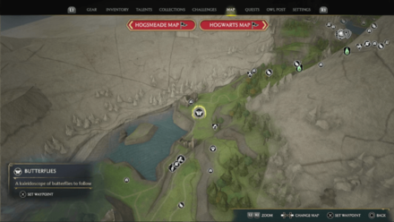 Butterfly Chest 12 Starting Location Map View