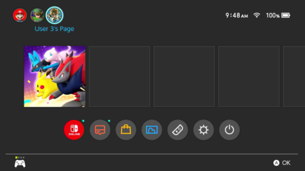 Pokemon UNITE - How to Link a Nintendo Account - Home Screen.png