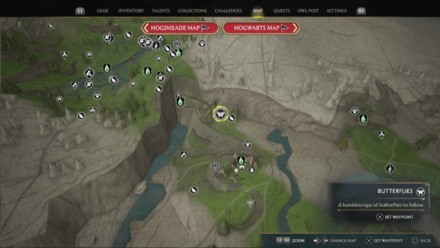 Butterfly Chest 13 Starting Location Map View