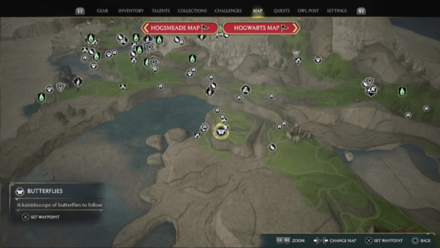 Butterfly Chest 15 Starting Location Map View