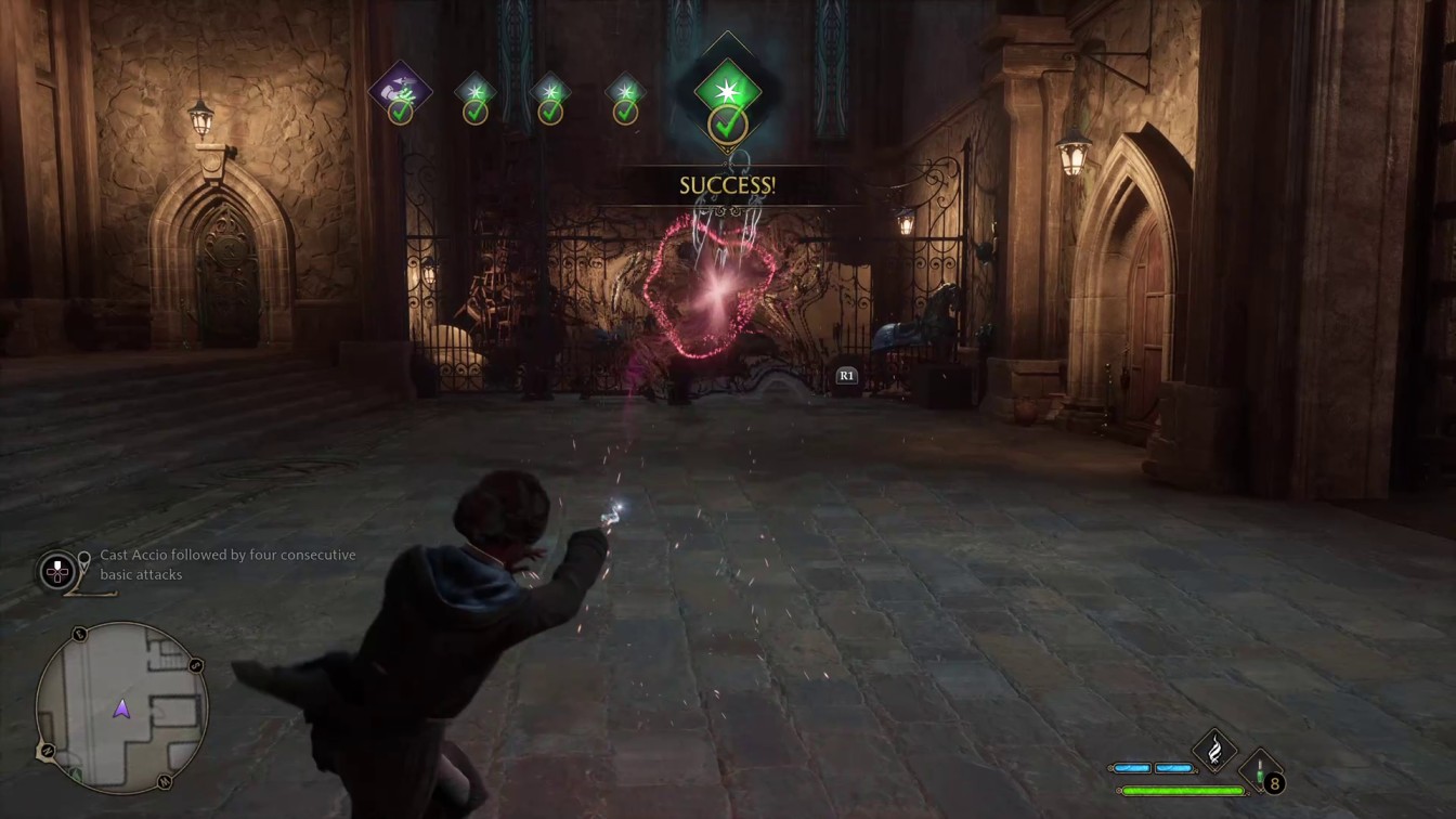 Hogwarts Legacy Spell Combination Practice Guide