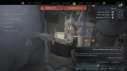 Hogwarts Legacy Spell Combination Practice 2