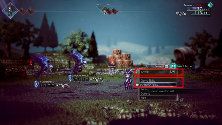 Octopath Traveler 2 Inventor and Cleric Skills