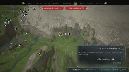 Poidsear Coast, Phoenix Mountain Cave 2 Map View