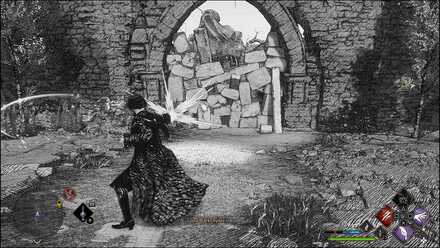 Hogwarts Legacy - clearing the rubble with Bombarda