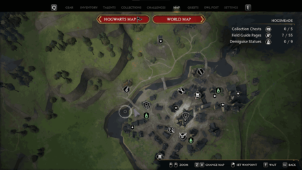 West Hogsmeade Under Bridge map