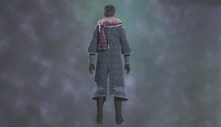 Cerulean Patterned Cloak