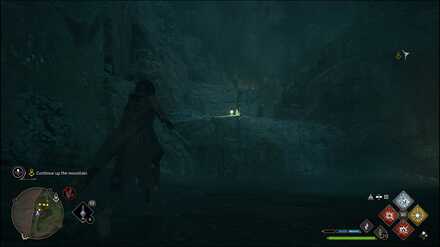 Hogwarts Legacy - continue up the mountain