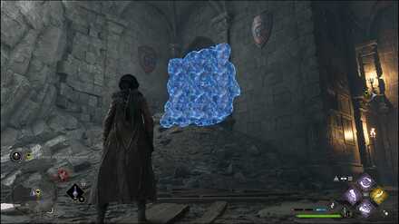 Hogwarts Legacy - pile of rocks blocking a path