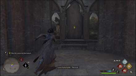 Hogwarts Legacy - place the canvas into the triptych