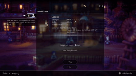 Octopath Traveler 2 - Path Action, mode show