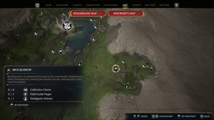 Hogwarts Legacy - Brocburrow Map